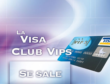 Grupo Vips - Display y díptico Visa Vips