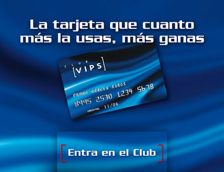 Grupo Vips - Display y díptico Club Vips