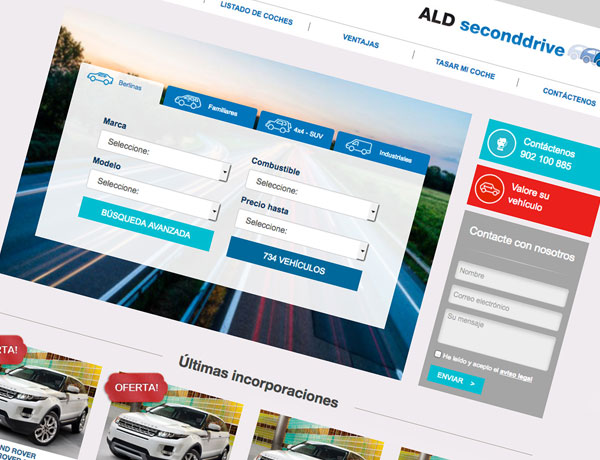 ALD seconddrive - Website corporativo