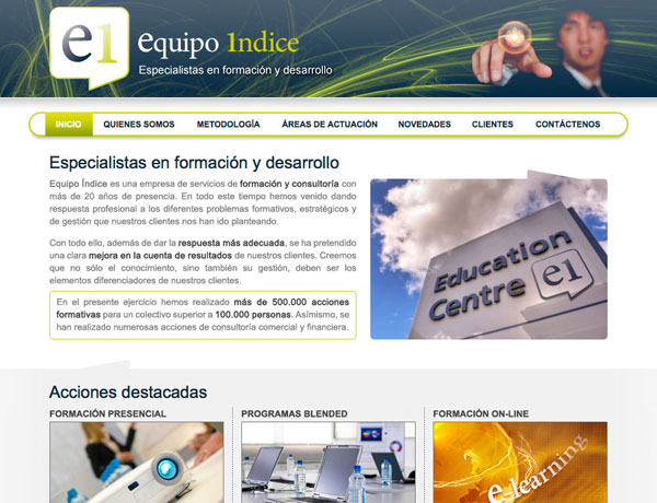 Equipo Indice - Website corporativo