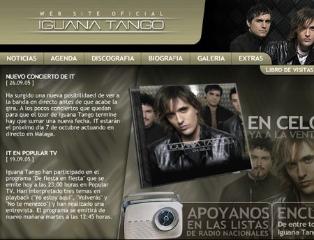Iguana Tango - Website oficial