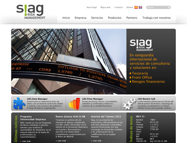 Siag - Website corporativo