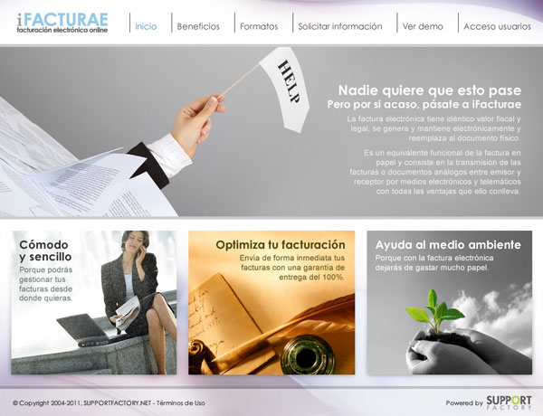 iFacturae - Website corporativo
