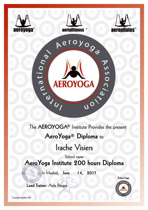 Diploma de AeroYoga<sup>®</sup>
