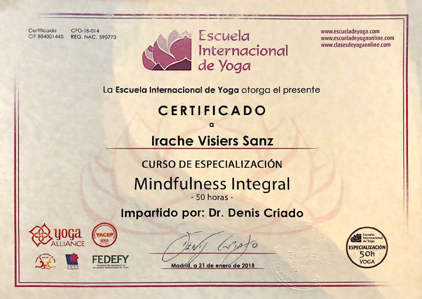 Diploma de Meditación/Mindfulness